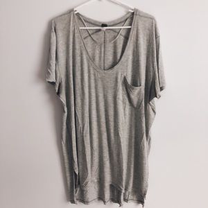 Free People “We the Free” basic gray tee